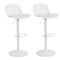 Amerihome Adjustable Height Solid Color Monochromatic Bar Stool Set, White, PR BS199WSET - alternate 1